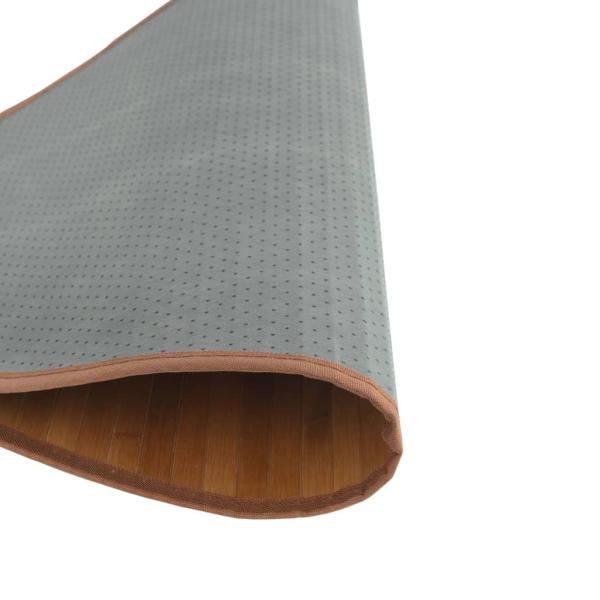 Teppich Rund Natur 80 cm Bambus
