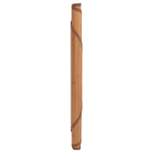 Teppich Rund Natur 100 cm Bambus