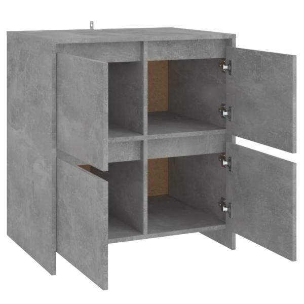 Sideboards 2 Stk. Betongrau 70x41x75 cm Holzwerkstoff