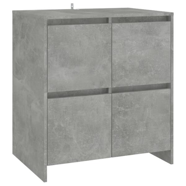 Sideboards 2 Stk. Betongrau 70x41x75 cm Holzwerkstoff