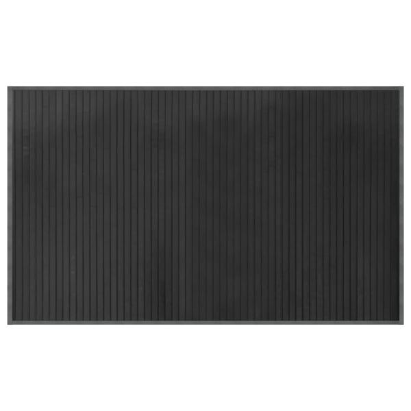 ARDEBO.de - Teppich Rechteckig Grau 60x100 cm Bambus