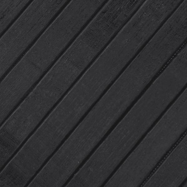 Teppich Rechteckig Grau 60x100 cm Bambus