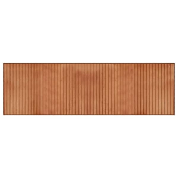 Teppich Rechteckig Braun 60x200 cm Bambus