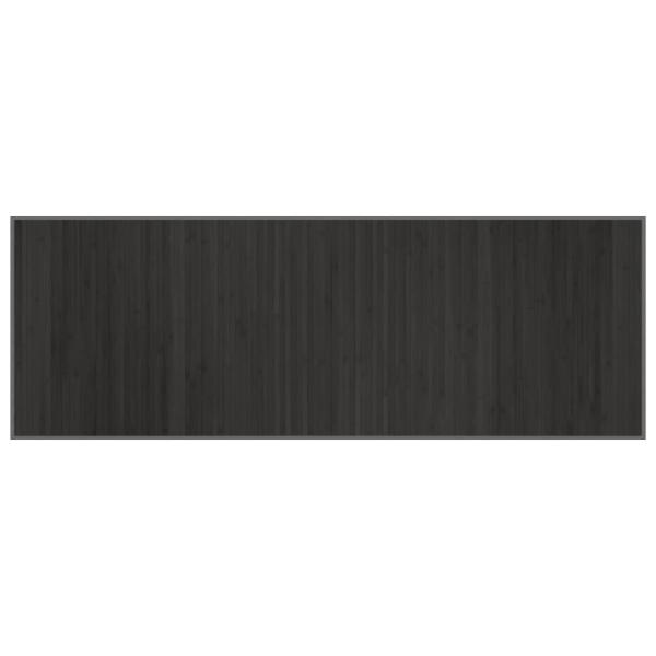 Teppich Rechteckig Grau 70x200 cm Bambus