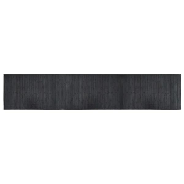 Teppich Rechteckig Grau 60x300 cm Bambus