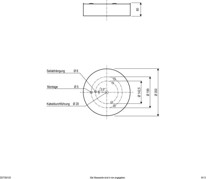 EVN DROP DOWN LED Deckenanbau, rund, IP20, 220-240V/AC/DC, 25W, 3000K, 4000K, 1750lm, 1875lm, schwarz (DDT300925)