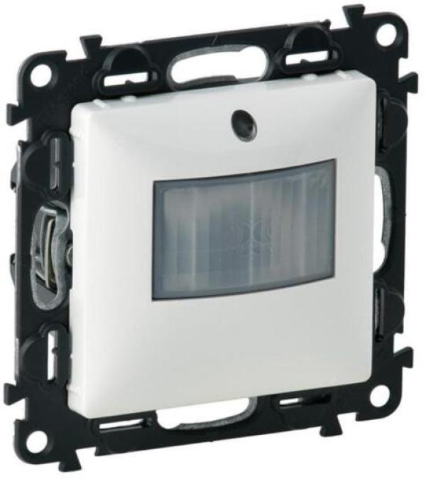 ARDEBO.de Legrand VALENA LIFE 3-Leiter Bewegungsmelder mit Neutralleiter; Erfassungsbereich: 170°; 500W LED; Farbe: Ultraweiß (752173A)