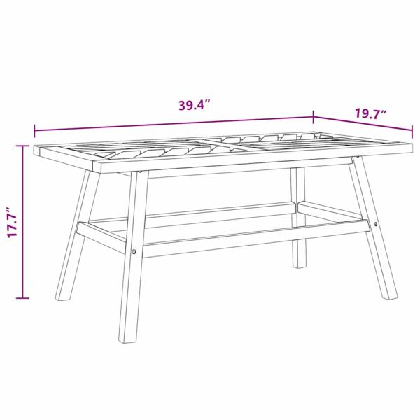 3-teilige Garten Lounge Set Massivholz Akazie