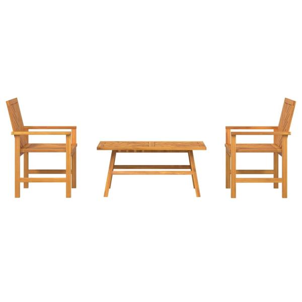 3-teilige Garten Lounge Set Massivholz Akazie