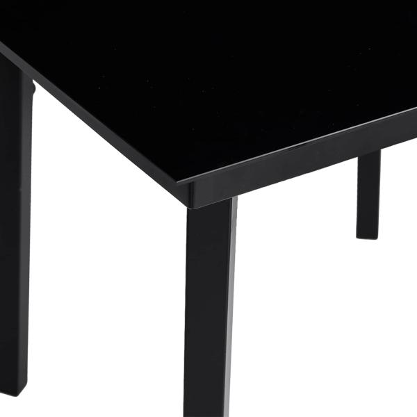 Garten Essgruppe mit Kissen 5 pcs Schwarz Poly-Rattan