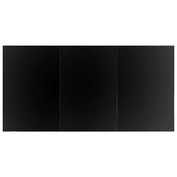 5-teiliges Garten Essgruppe Schwarzer Poly-Rattan