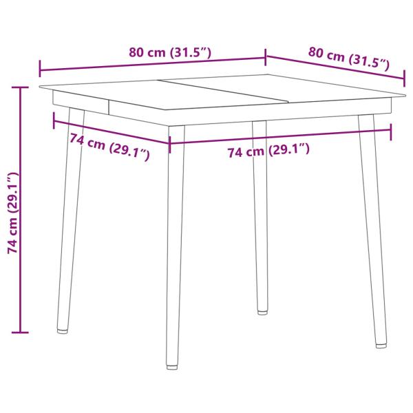 3-teiliges Garten Essset Grau Poly Rattan
