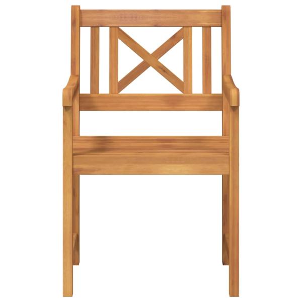 Gartenstühle 6 Stück 56x55.5x90 cm Massivholz Akazie, Gartenstühle 2 Stück 56x56x90 cm Massivholz Akazie
