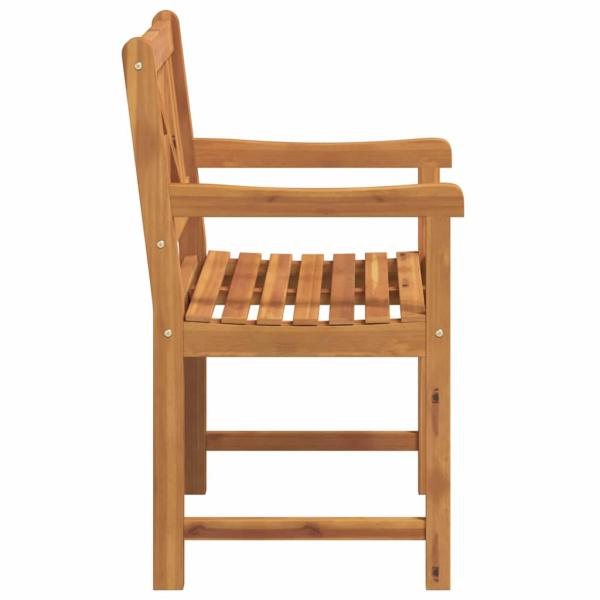 Gartenstühle 6 Stück 56x55.5x90 cm Massivholz Akazie, Gartenstühle 2 Stück 56x56x90 cm Massivholz Akazie