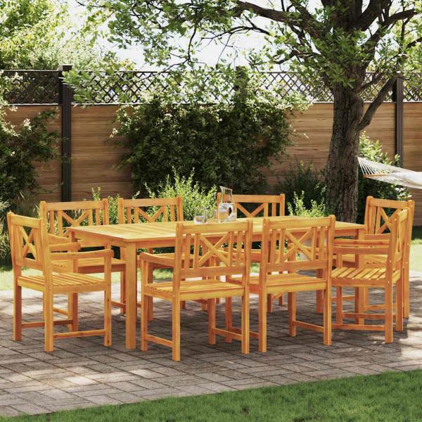 ARDEBO.de - Gartenstühle 8 Stück 56x55.5x90 cm Massivholz Akazie, Gartenstühle 2 Stück 56x56x90 cm Massivholz Akazie