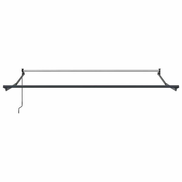 manuelle einziehbare Markise Weiß 300x250 cm, Markisenersatzstoff 3x2,5 m Weiß