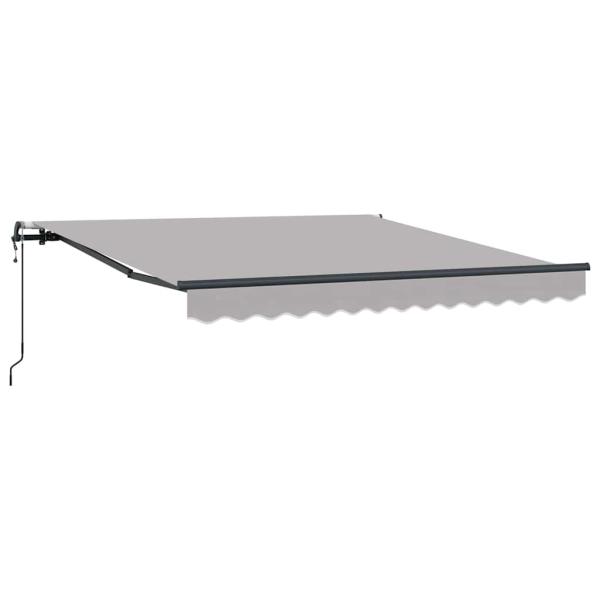 Automatische Einziehbare Markise Hellgrau 300x250 cm, Markisen Ersatzstoff für 3x2.5 m Rahmen Hellgrau