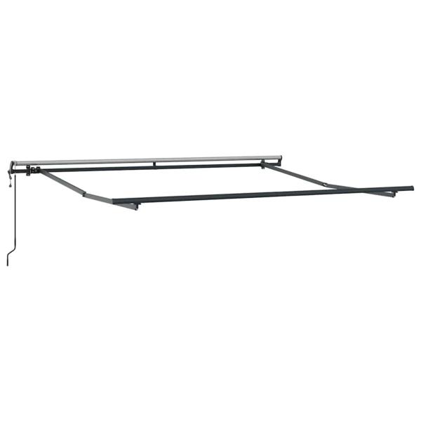 Automatische Einziehbare Markise Grün und Weiß 300x250 cm, Markisen-Ersatzstoff für 3x2.5 m Rahmen Grün und Weiß