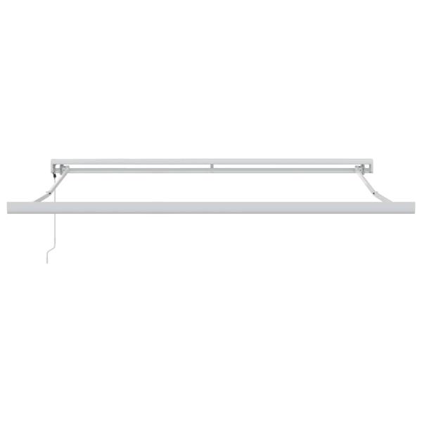Automatische einziehbare Markise Grün und Weiß 300x250 cm, Markisen-Ersatzgewebe für 3x2,5 m Rahmen Grün und Weiß