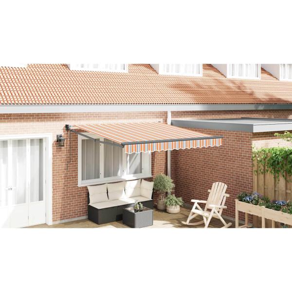 Automatische Einziehbare Markise Gestreift 350x250 cm