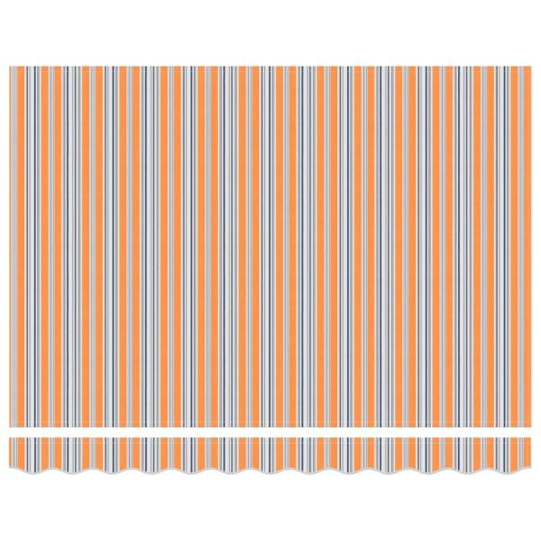 Automatische einziehbare Markise mit Multicolor-Streifen 350x250 cm