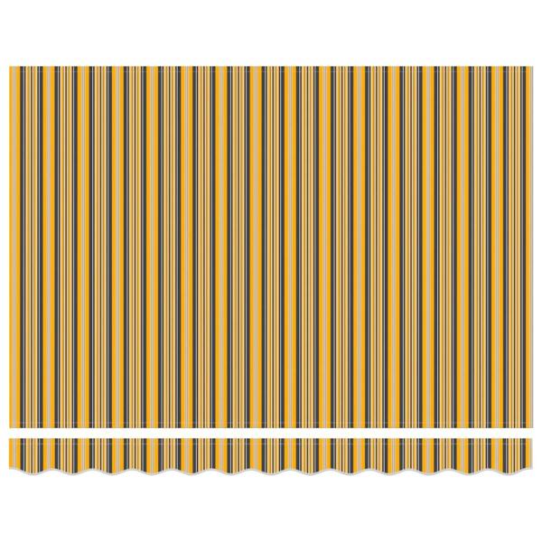 Manuelle einziehbare Markise mit Mehrfarbenstreifen 350x250 cm