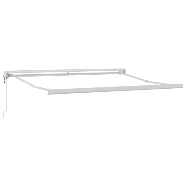 Automatische einziehbare Markise Schwarz 350 x 250 cm, Markisen-Ersatzstoff für 3,5 x 2,5 m Rahmen Schwarz