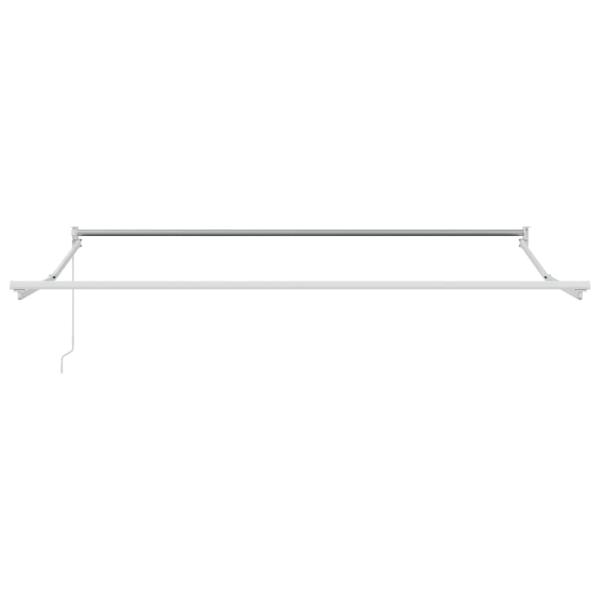 manuelle einziehbare Markise Weiß 350x250 cm, Markisen Ersatzstoff für Rahmen 3.5x2.5 m Weiß