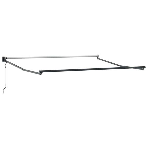 Automatische Einziehbare Markise Hellgrau 350x250 cm, Markisen-Ersatzgewebe für 3.5x2.5 m Rahmen Hellgrau