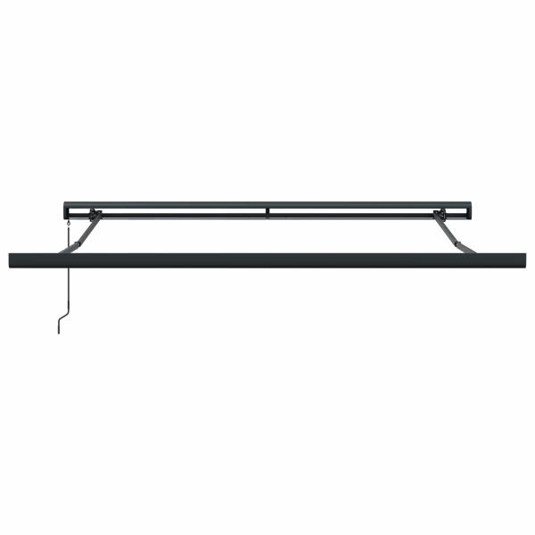 Manuelle Einziehbare Markise Hellgrau 350x250 cm, Markisen-Ersatzstoff für 3.5x2.5 m Rahmen Hellgrau