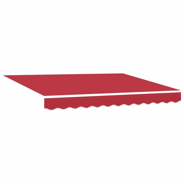 Automatische einziehbare Markise Rot 350x250 cm, Markisenersatzstoff für 3,5x2,5 m Rahmen Rot