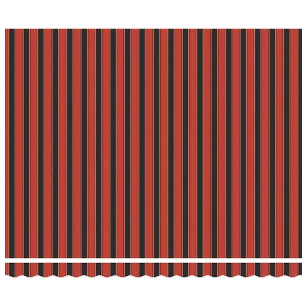 manuelle einziehbare Markise mit LED Orange und Braun 400x300 cm