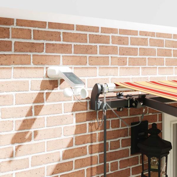 Automatische einziehbare Markise mit LED Gelb und Orange 400x300 cm