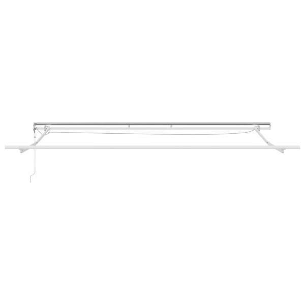 Automatische Einziehbare Markise mit LED Grün und Gelb 400x350 cm, Markisenersatzstoff für 4x3.5 m Rahmen in Grün und Gelb