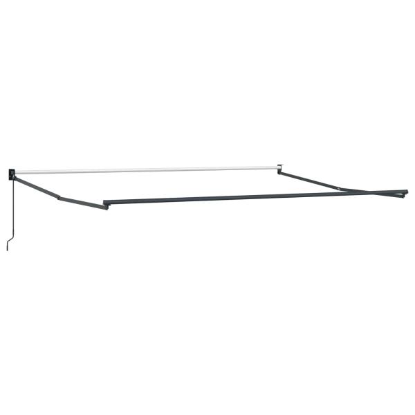 Ausziehbare Markise Orange und Braun 450 x 300 x 165 cm