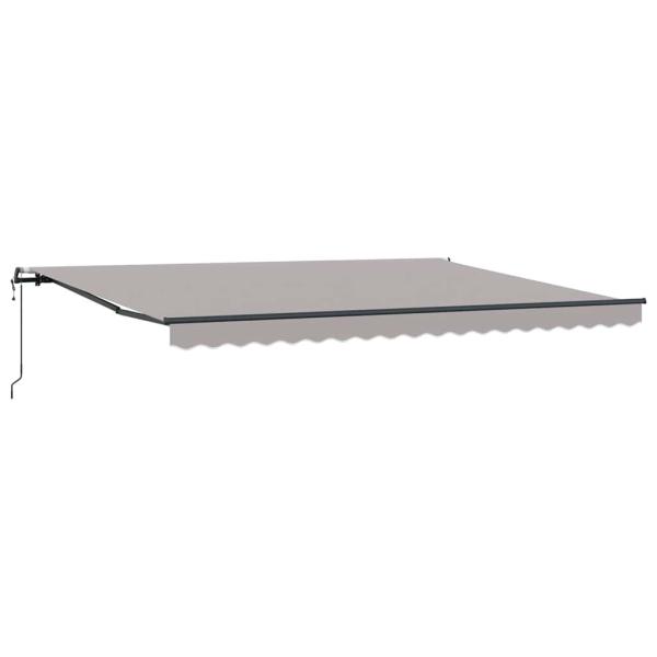 Automatische Einziehbare Markise Hellgrau 450x300 cm, Markisen-Ersatzstoff für 4,5x3 m Rahmen Hellgrau