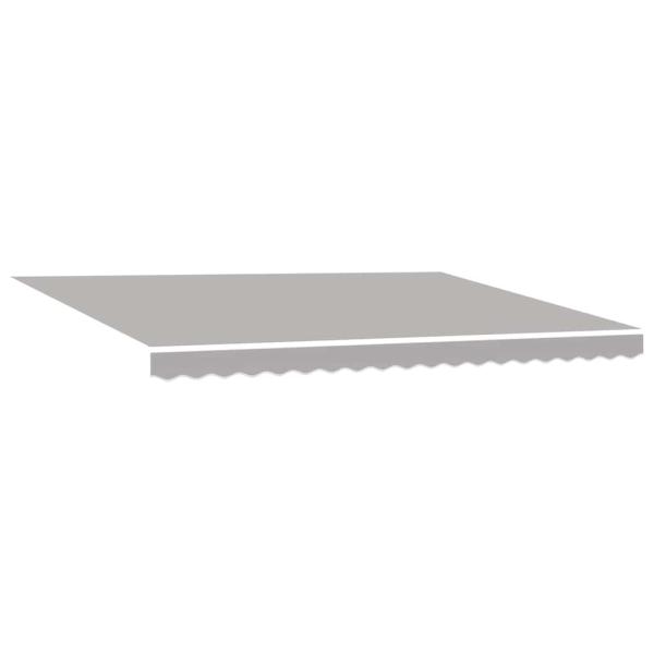 Automatische Einziehbare Markise Hellgrau 450x300 cm, Markisen-Ersatzstoff für 4,5x3 m Rahmen Hellgrau