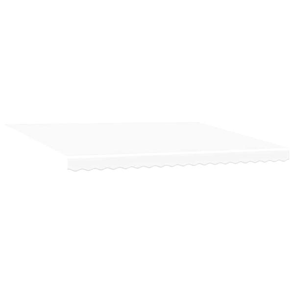 Automatische einziehbare Markise Weiß 450x350 cm, Markisen Ersatzstoff für 4,5x3,5 m Rahmen Weiß