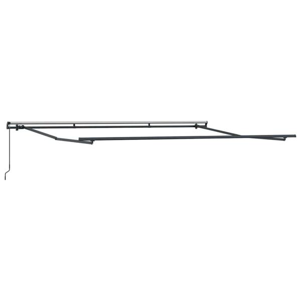 Manuelle Einziehbare Markise Weiß 450 x 350 cm, Markisenersatzstoff für 4,5 x 3,5 m Rahmen Weiß