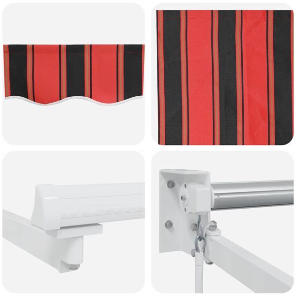 Manuelle Einziehbare Markise Orange und Braun 500x300 cm
