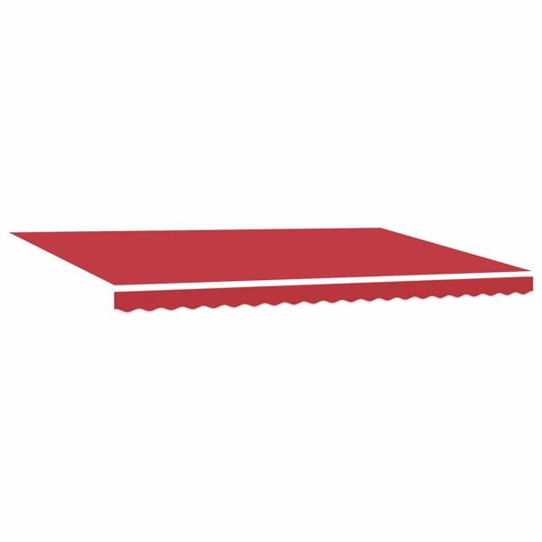 manuelle einziehbare Markise Rot 500x300 cm, Markisenersatzstoff für 5x3 m Rahmen Rot