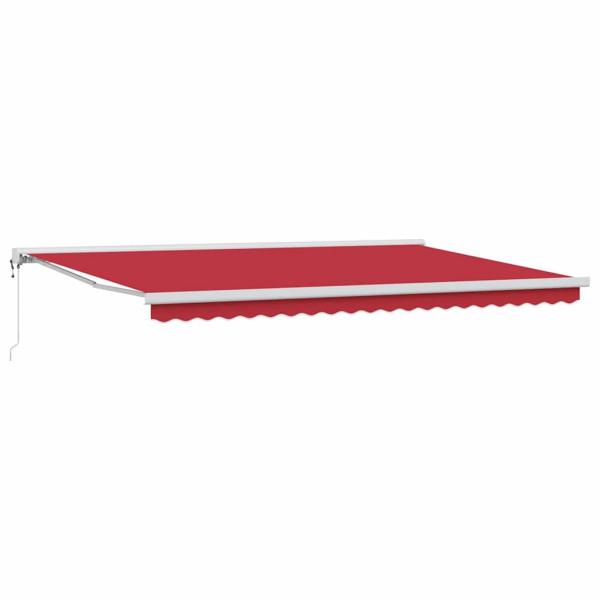 Automatische einziehbare Markise Rot 500x300 cm, Markisenersatzstoff für 5x3 m Rahmen Rot