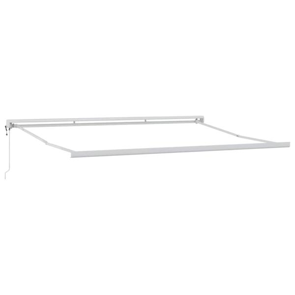 Automatische Einziehbare Markise Grün und Gelb 500x300 cm, Markisen-Ersatzstoff für Rahmen 5x3 m Grün und Gelb