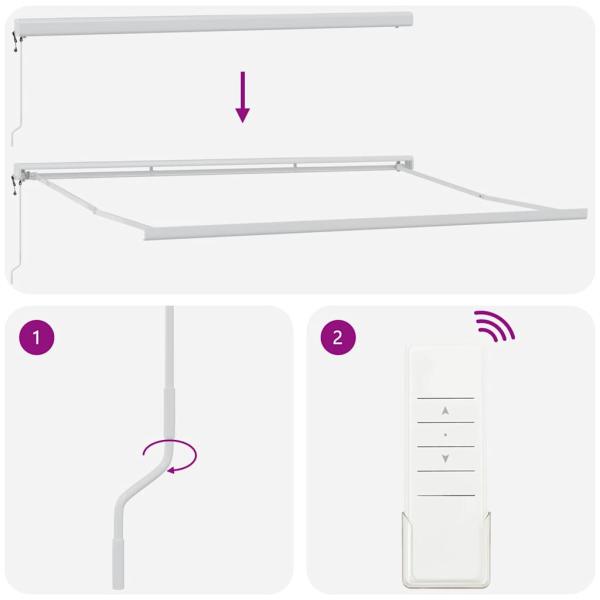 Automatische Einziehbare Markise Grün und Gelb 500x300 cm, Markisen-Ersatzstoff für Rahmen 5x3 m Grün und Gelb