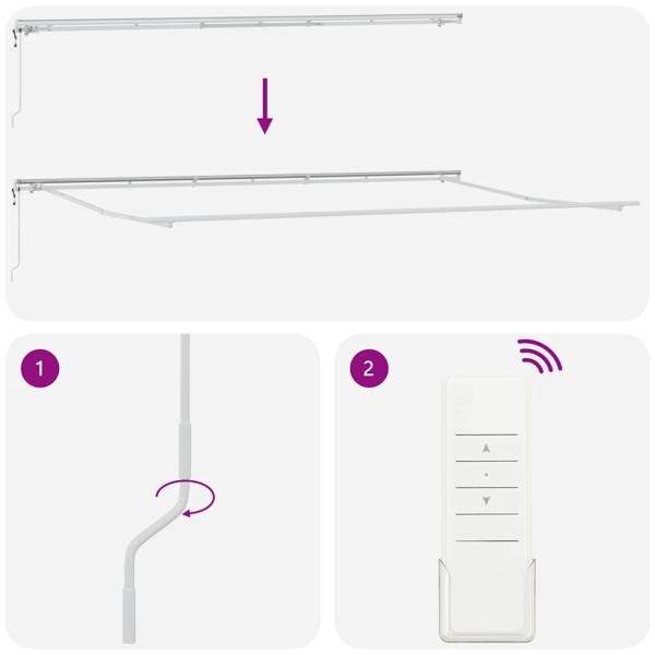 automatische einziehbare Markise Weiß 600x300 cm, Markisen-Ersatzstoff für 6x3 m Rahmen Weiß