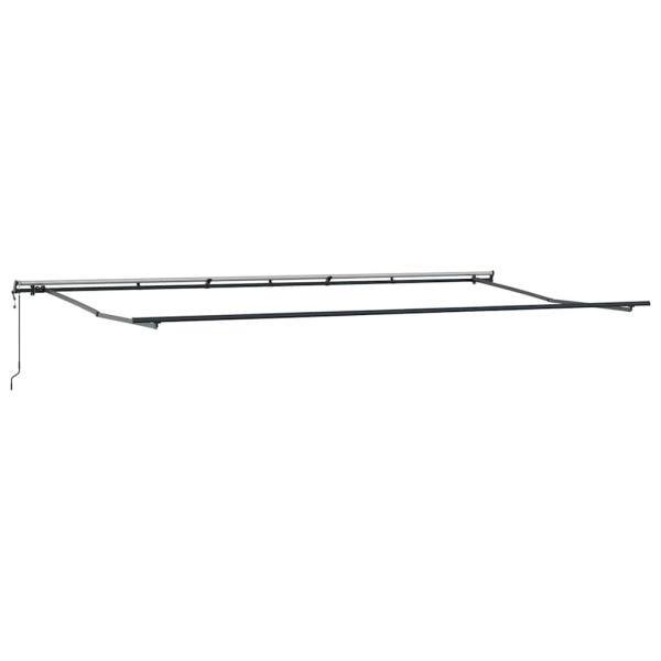 Automatische Einziehbare Markise Grün und Gelb 600x300 cm, Markisenersatzstoff für 6x3 m Rahmen Grün und Gelb