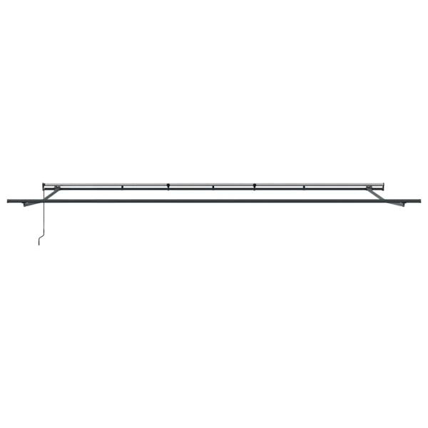Manuelle einziehbare Markise Weiß 600x350 cm, Markisenersatzstoff für 6x3,5 m Rahmen Weiß