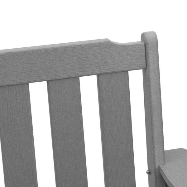 Garten-Essstühle 4 Stück Hellgrau 65,5x55,5x88 cm HDPE, Garten-Essstühle 2 Stück Hellgrau HDPE