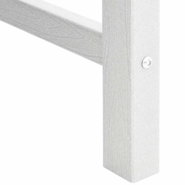 Garten-Essstühle 6 Teile Weiß 65,5x55,5x88 cm HDPE, Garten-Essstühle 2 Teile Weiß HDPE