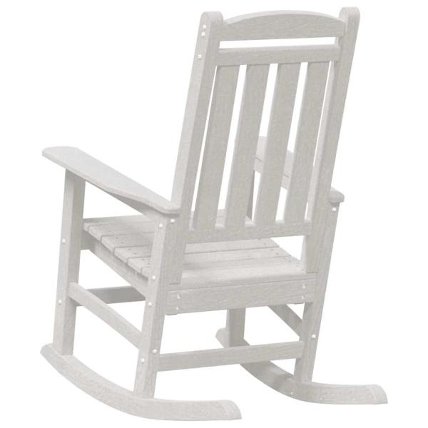 Garten Schaukelstühle 2 Stück Weiß 70x92x107,5 cm HDPE, Garten Schaukelstuhl Weiß 70x92x108 cm HDPE